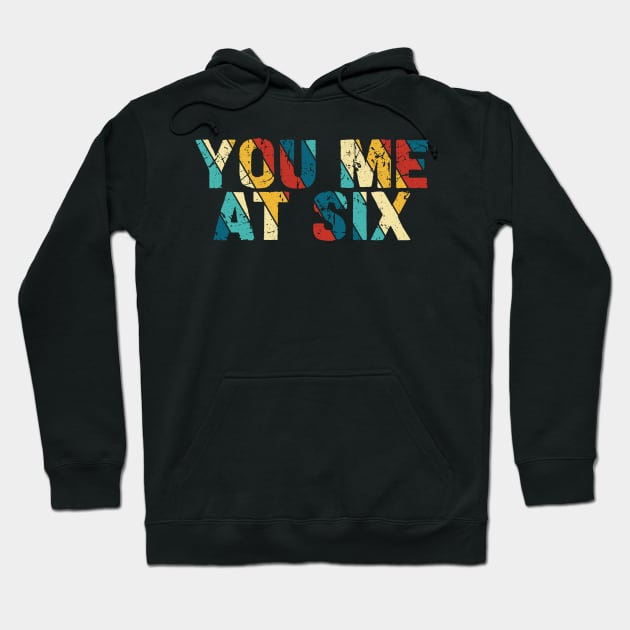 Retro Color - You Me At Six Hoodie by Arestration
